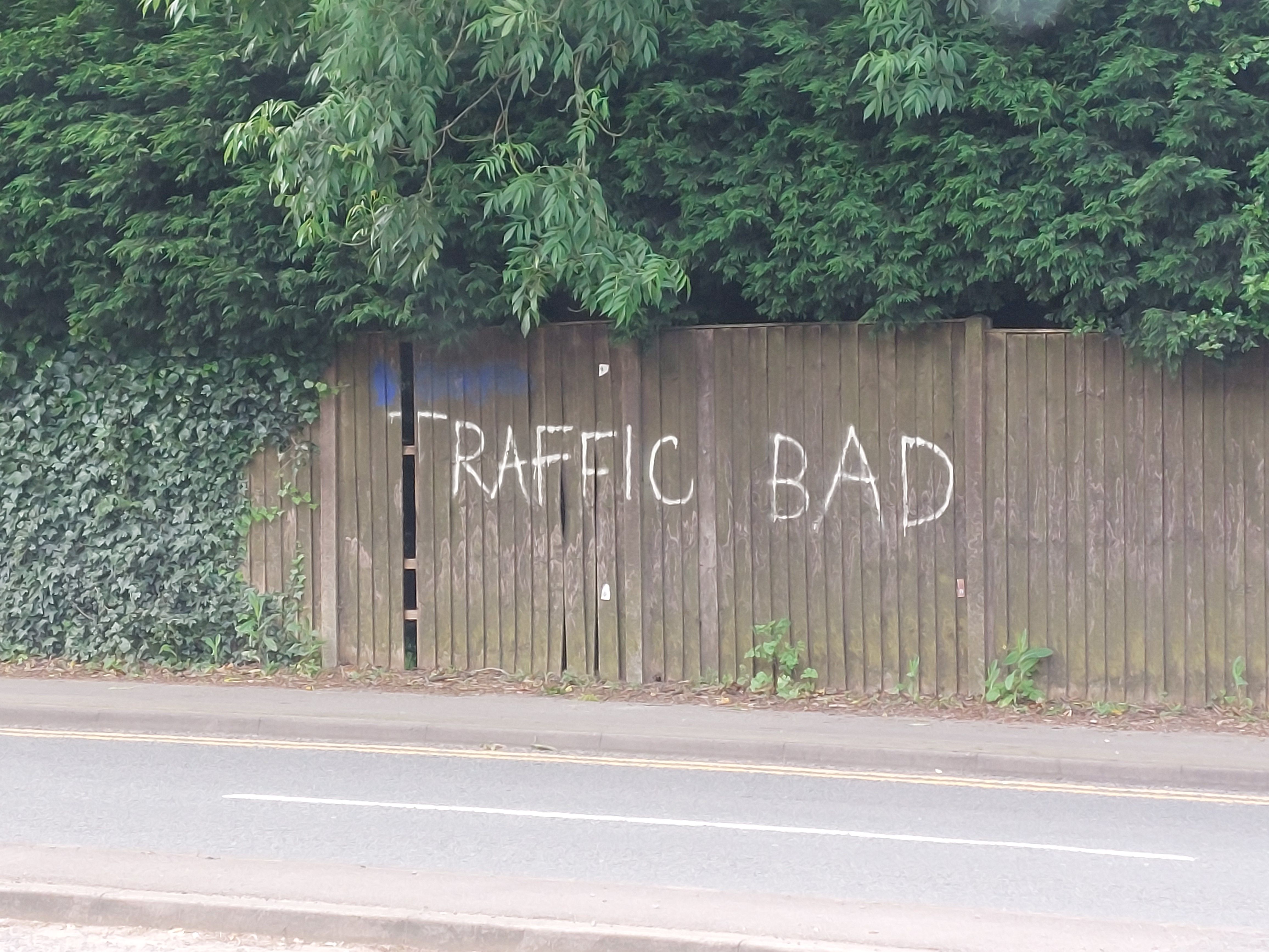 18jun24 - "traffic bad" says the m14 in the uk